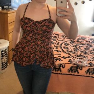 Free people floral blouse